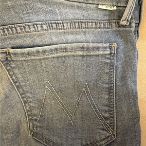 Mother Jeans The Looker Ankle Womens Size 30 Light Kitty Wash Jean Blue